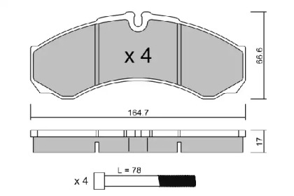 Комплект тормозных колодок AISIN BPIV-1002